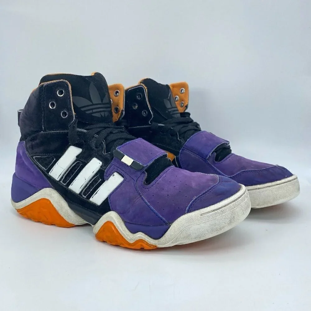 Adidas Streetball 1.5 Men Size 10.5 Lace Up Purple Black Athletic Shoes G99871